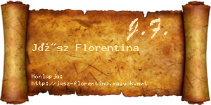 Jász Florentina névjegykártya